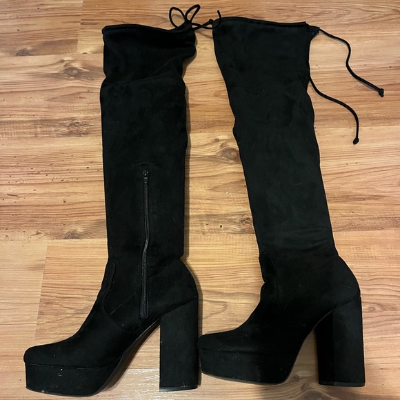 Steve Madden Shoes - Steve Madden Gravitate Platform Above Knee Boots
